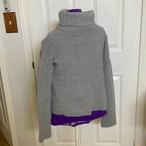 Gray womens turtle neck sweater